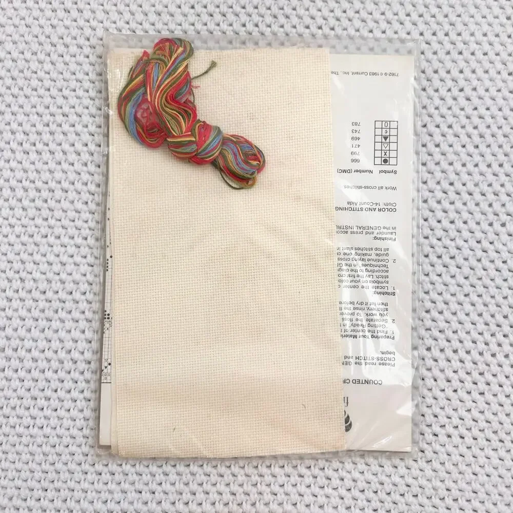 Current New Packaging NIP Loving Thoughts Counted Cross Stitch Kit Sealed 1983